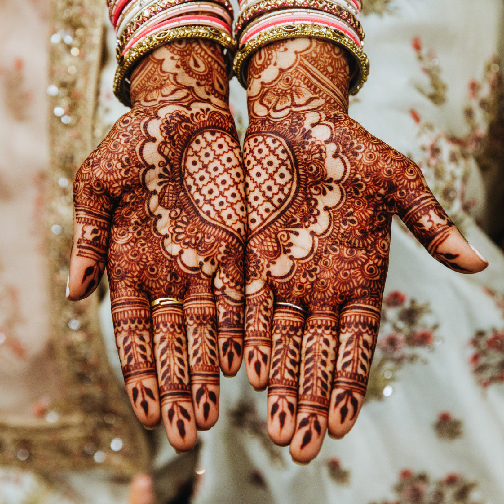 Handcrafted Mehndi ceremony bridal entry chadar with traditional Indian wedding design and elegant decorative detailing