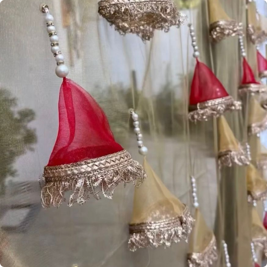 Golden Rouge Pearl Bridal Entry Chadar