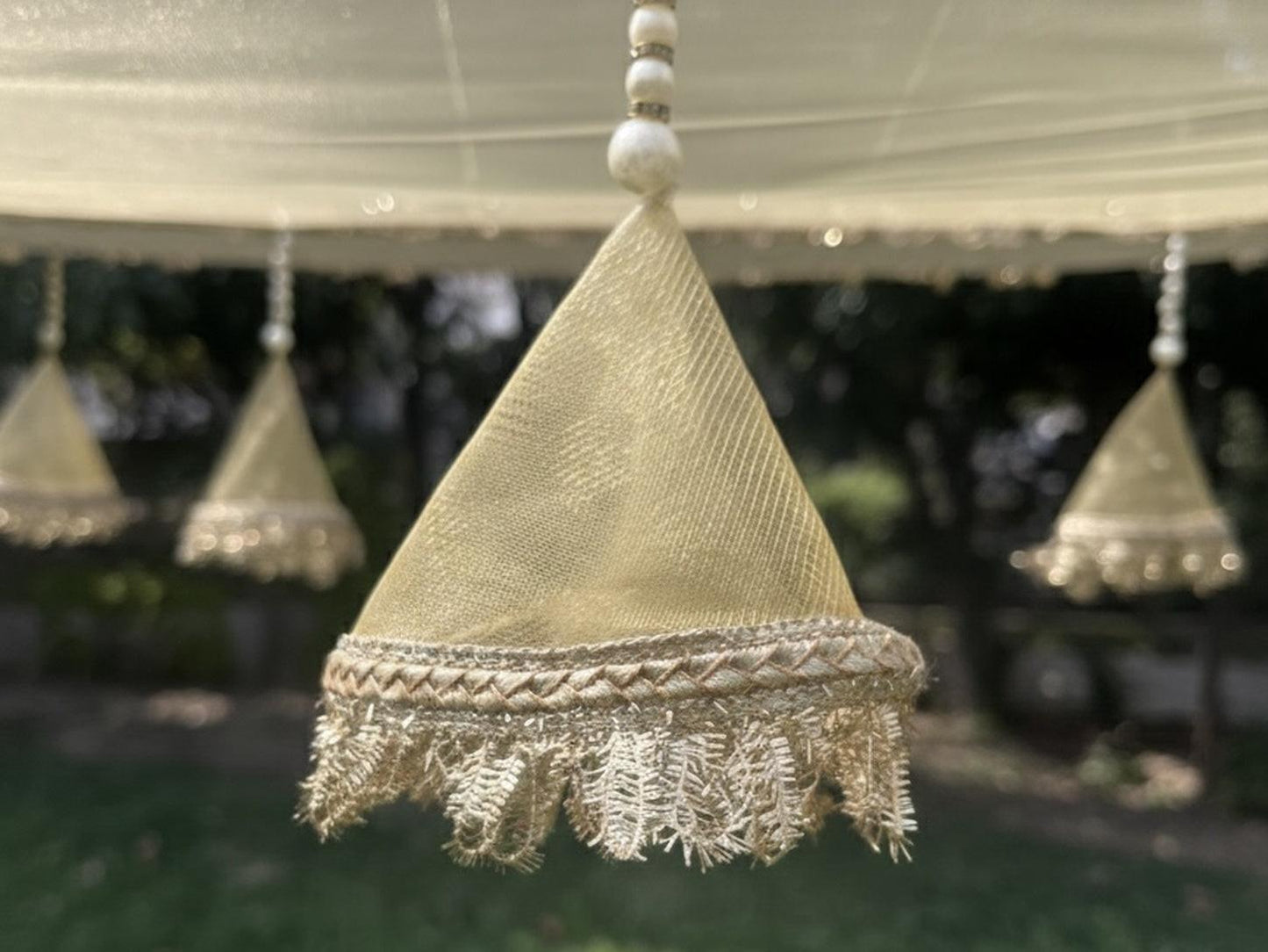 Ivory Gold Bridal Entry Chadar.