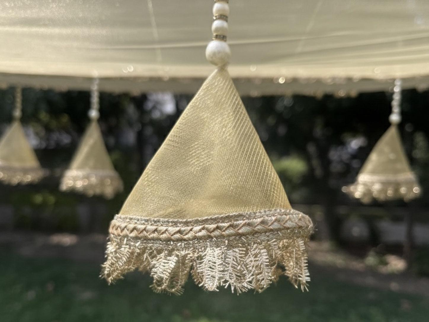 Ivory Gold Bridal Entry Chadar.